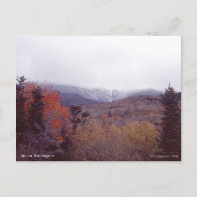 Postal Monte Washington New Hampshire (Anverso)