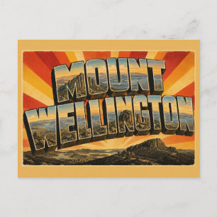 Postal Monte Wellington Tasmania Australia Pico Alpino