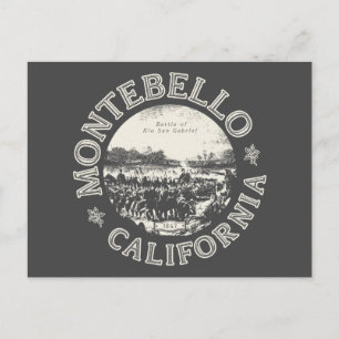POSTAL MONTEBELLO LOS ANGELES CALIFORNIA VINTAGE