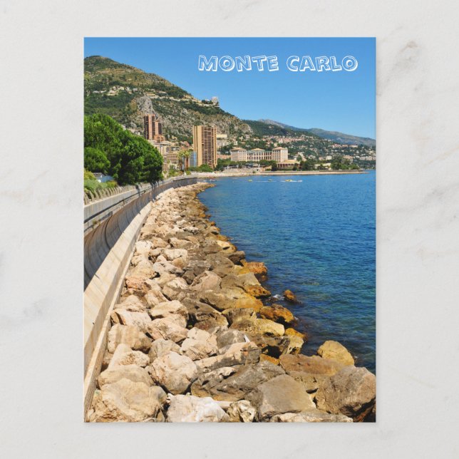 Postal Montecarlo de Mónaco (Anverso)
