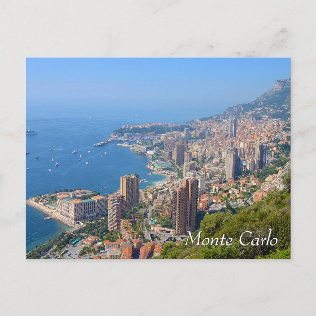 Postal Montecarlo de Mónaco (Anverso)