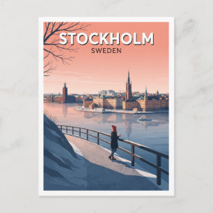 Postal Monteliusvägen y Riddarfjärden Estocolmo Suecia