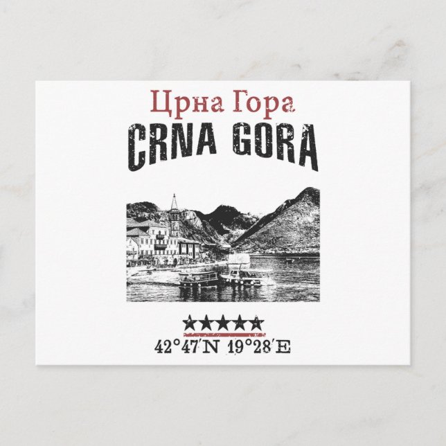 Postal Montenegro (Anverso)