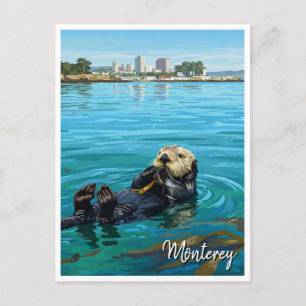 Postal Monterey Bay Sea Otter California Travel