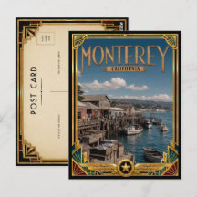Monterey California Arte Deco Vintage Edad Dorada