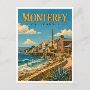 Postal Monterey California Cannery Row GeoSaga
