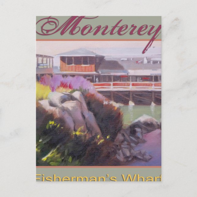 Postal Monterey Fishermans Wharf Scenic California Coast (Anverso)