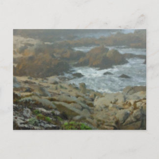 Postal Monterey Fog Big Sur California 2 pintado