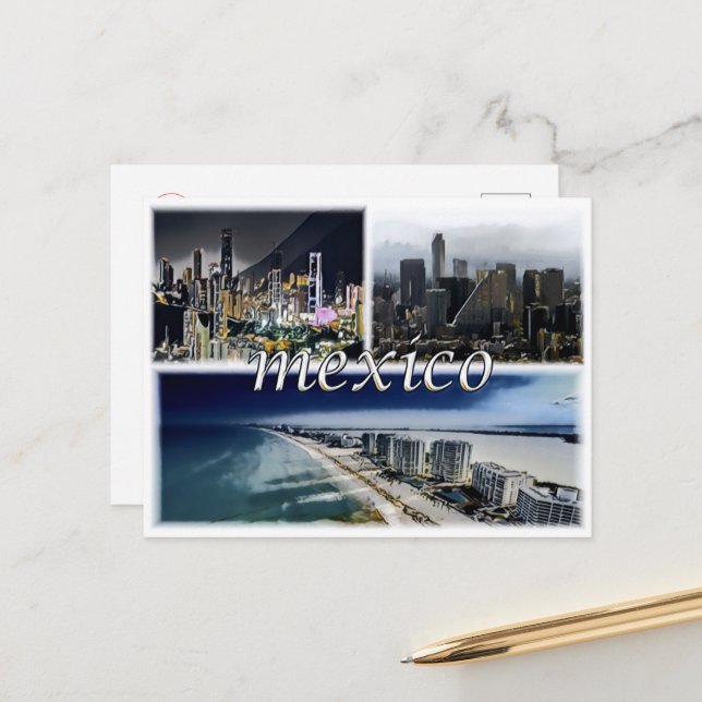 Postal Monterrey - México - Mosaico - (Anverso/Reverso In Situ)