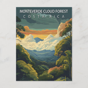 Postal Monteverde Bosque Nuboso Costa Rica Vintage