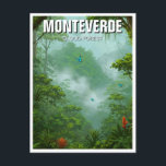 Postal Monteverde Cloud Forest Costa Rica Viaja<br><div class="desc">La Reserva Forestal Nube Monteverde, ubicada en las montañas Tilarán de Costa Rica, es uno de los bosques nublados más famosos del mundo. Esta selva tropical exuberante y cubierta de niebla se encuentra en una elevación de 1.440 metros, creando un ambiente fresco y húmedo que apoya una increíble diversidad de...</div>