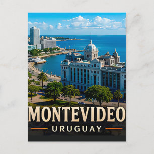 Postal Montevideo Elegancia Costera y Encanto Uruguayo