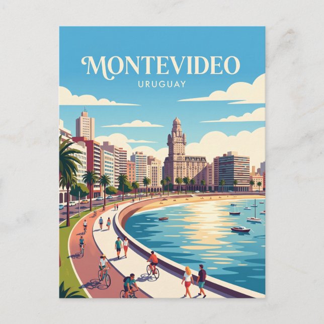 Postal Montevideo Uruguay (Anverso)