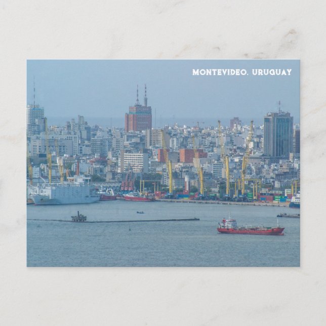 Postal Montevideo, Uruguay City View (Anverso)