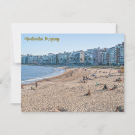 Postal Montevideo, Uruguay, Playa de Los Pocitos