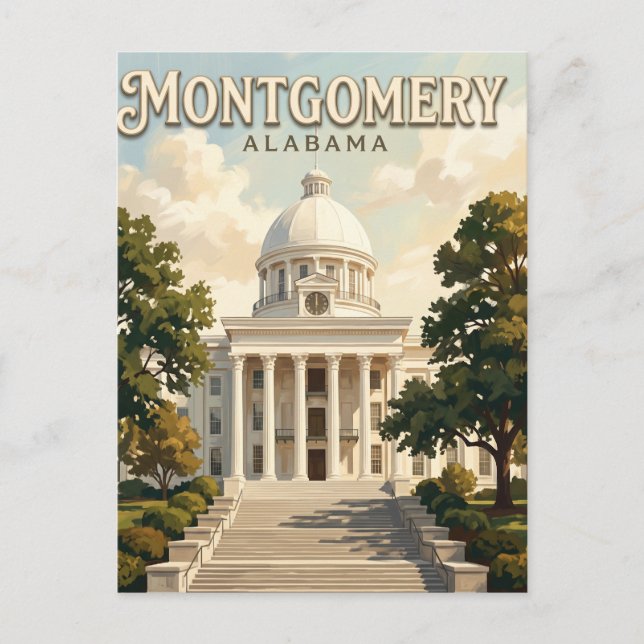 Postal Montgomery Alabama (Anverso)