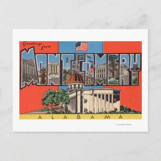 Postal Montgomery, Alabama (Capital Bldg) (Anverso)