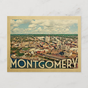 Postal Montgomery Alabama Viaje Vintage