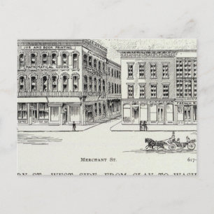 Postal Montgomery West side Clay y Washington