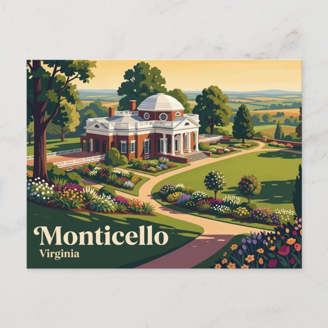 Postal Monticello Virginia (Anverso)