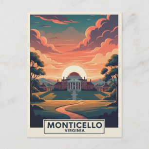 Postal Monticello Virginia Viajes