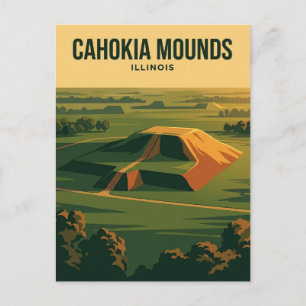 Postal Montículos de Cahokia Illinois