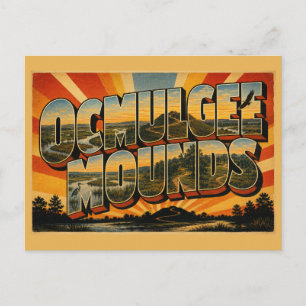 Postal Montículos de Ocmulgee Humedal Llanura aluvial Art