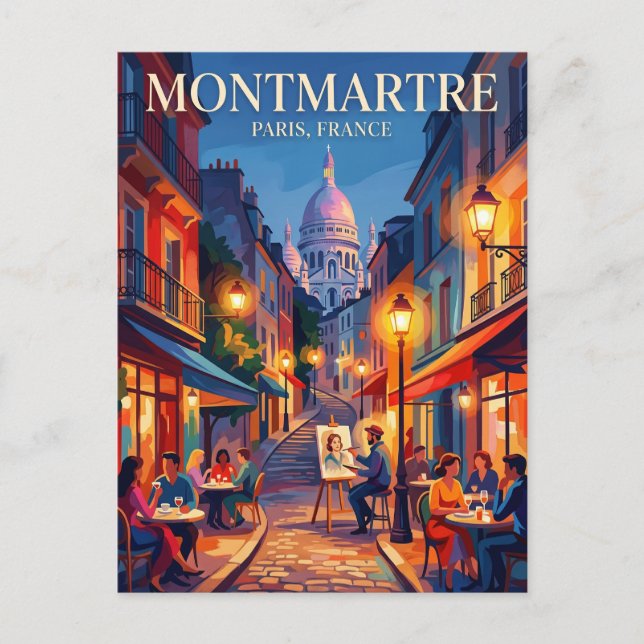 Postal Montmartre Francia (Anverso)