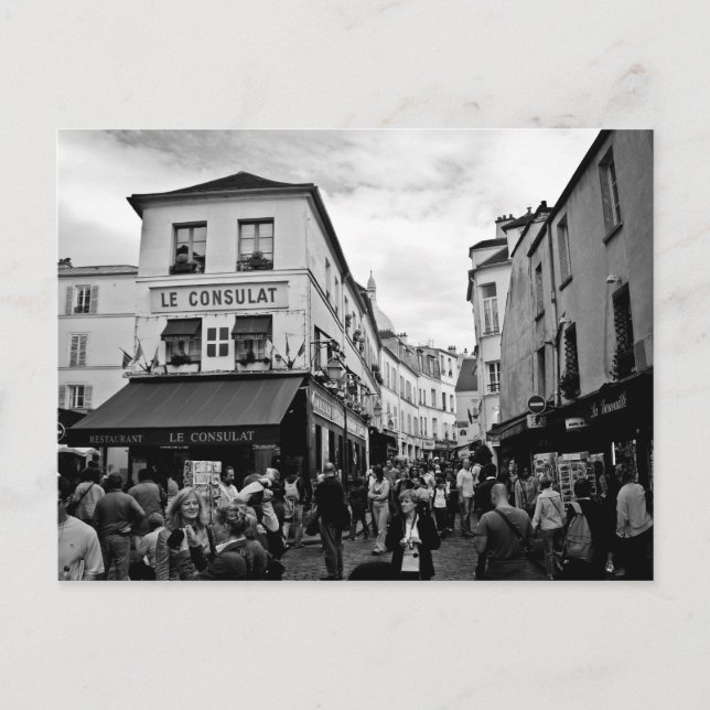 Postal Montmartre, París (Anverso)