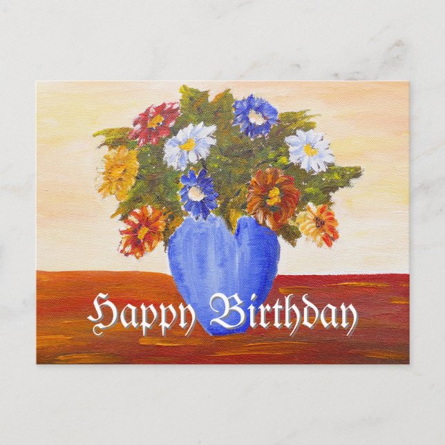 Postal Montón de flores (Anverso)