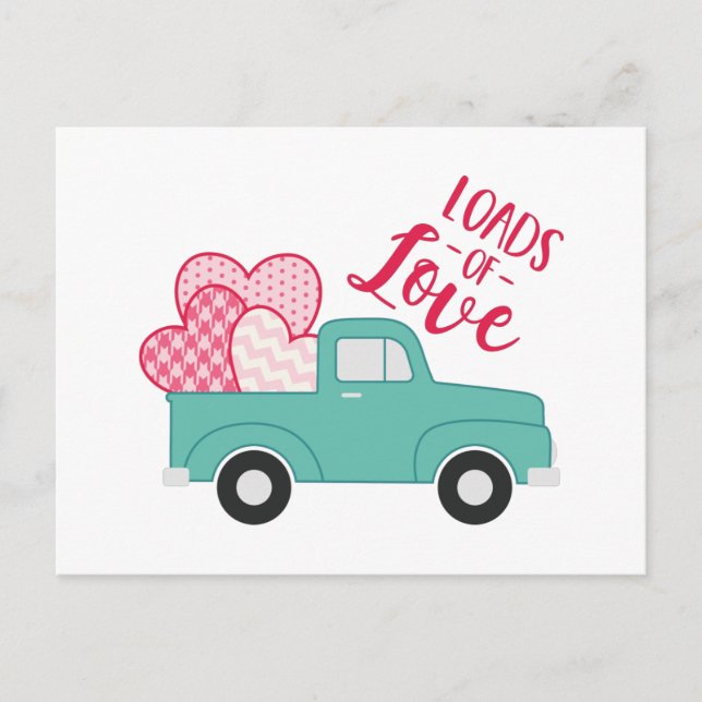 Postal Montones de amor (Anverso)