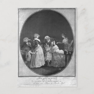 Postal Montones de flores o celebración de la abuela