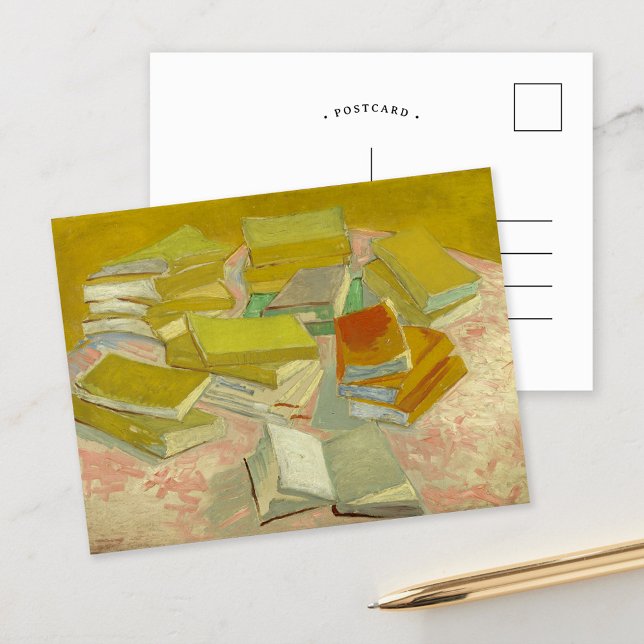 Postal Montones de novelas francesas | Vincent van Gogh (Subido por el creador)