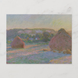 Postal Montones de trigo (Fin del verano) de Claude Monet