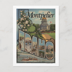 Postal Montpelier, Idaho - Escenas de letras grandes