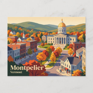 Postal Montpelier, Vermont, EE. UU.