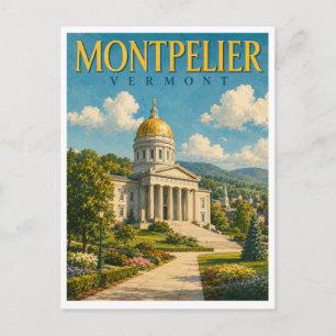 Postal Montpelier Vermont State House GeoSaga