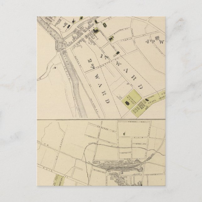 Postal Montpelier y St Albans (Anverso)