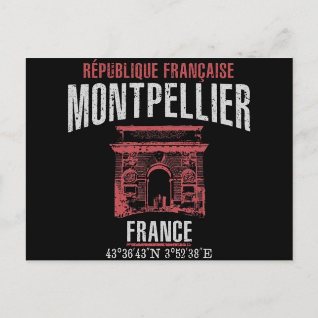 Postal Montpellier (Anverso)