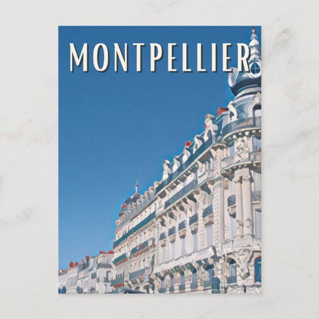 Postal Montpellier Photo Vintage  (Anverso)