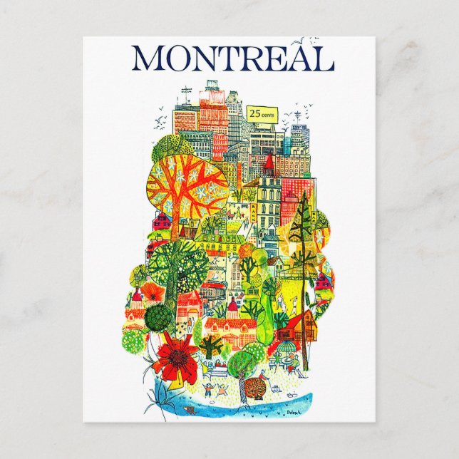 Postal Montreal (Anverso)