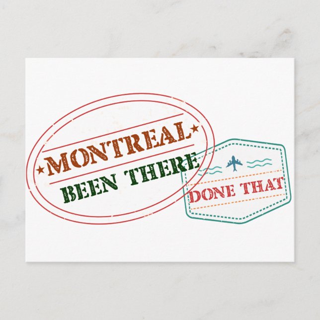 Postal Montreal Been hizo eso (Anverso)