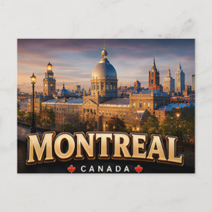 Postal Montreal Canadá Cultura Francesa Puerto Viejo Viaj