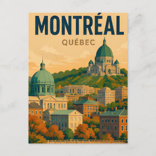 Postal Montreal Canadá horizonte Ciudad Histórica Viaje