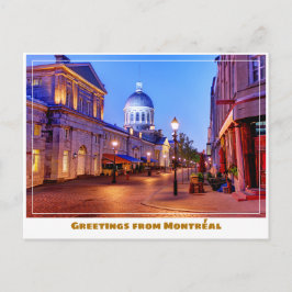 Postal Montréal Canada Old Town Moderno