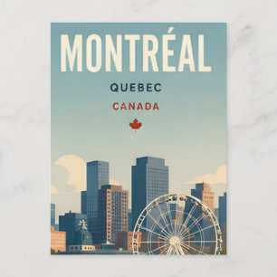 Postal Montreal Canadá Puerto Viejo y Patrimonio Francés