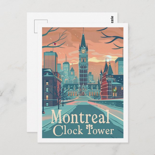 Postal Montreal Canadá Vintage Famoso Travel Place (Anverso / Reverso)