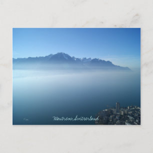 Postal Montreux fuera del azul
