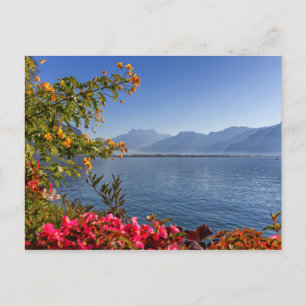 Postal Montreux lakeshore, Suiza