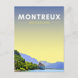 Postal Montreux Suiza Viaje